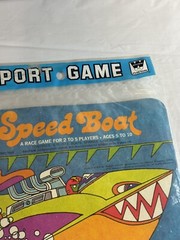 1977 Vtg Speed Boat sport Mini game board in packaging WHITMAN Western Sealed