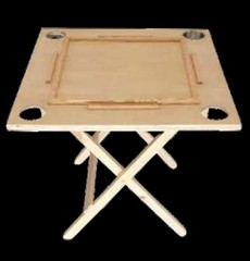 Dark Walnut Domino Table by Domino Tables by Art