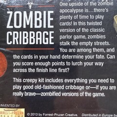 Zombie Cribbage : The Classic Parlor Game That Just Won’t Die SEALED