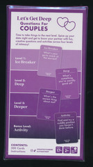 Lets Get Deep Questions for Couples Game Card Game New Sealed