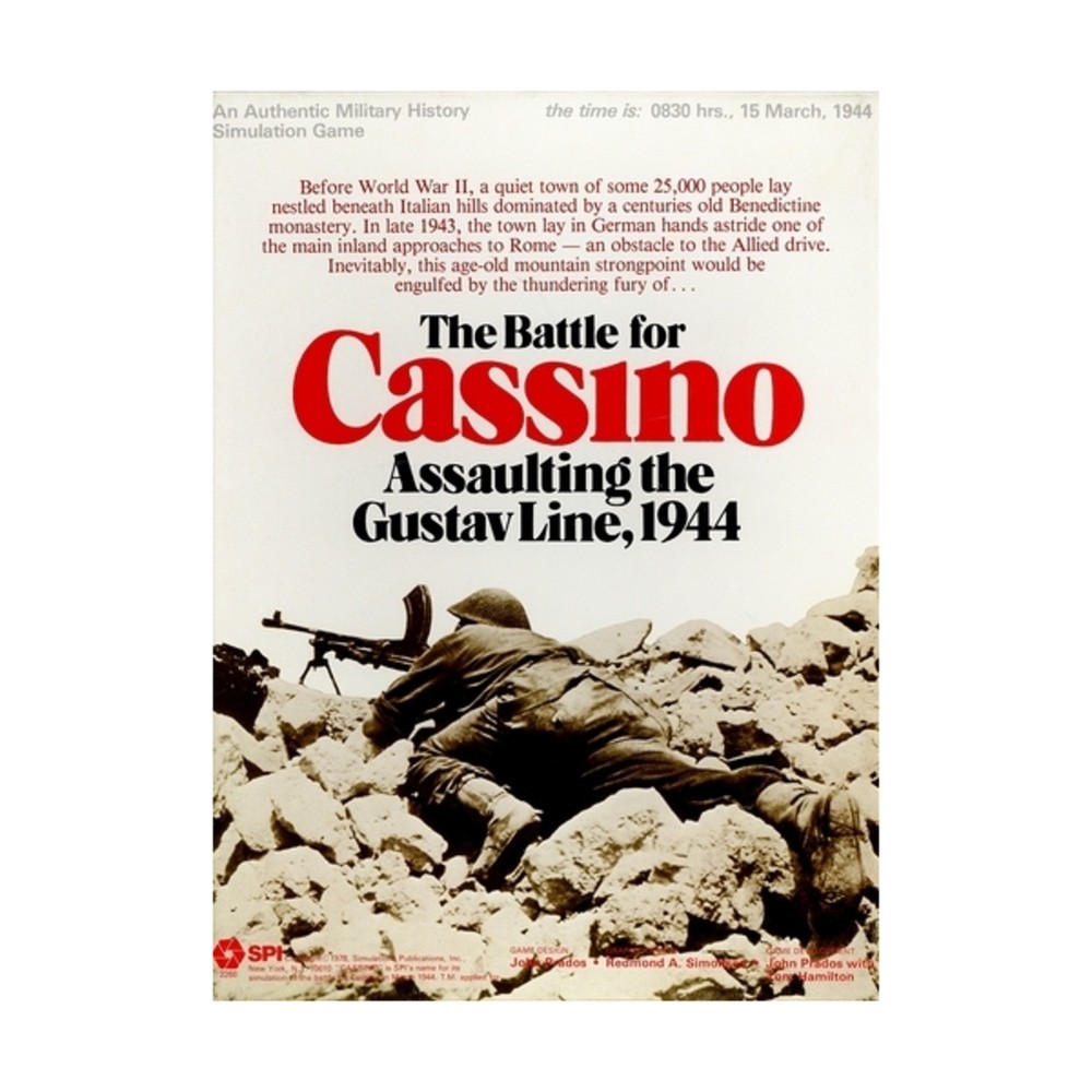 SPI WWII Boxed Game Battle for Cassino Box VG+/NM