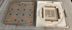 Scrabble Deluxe Edition Board Game Crossword Rotating Board 4034 1989 Complete