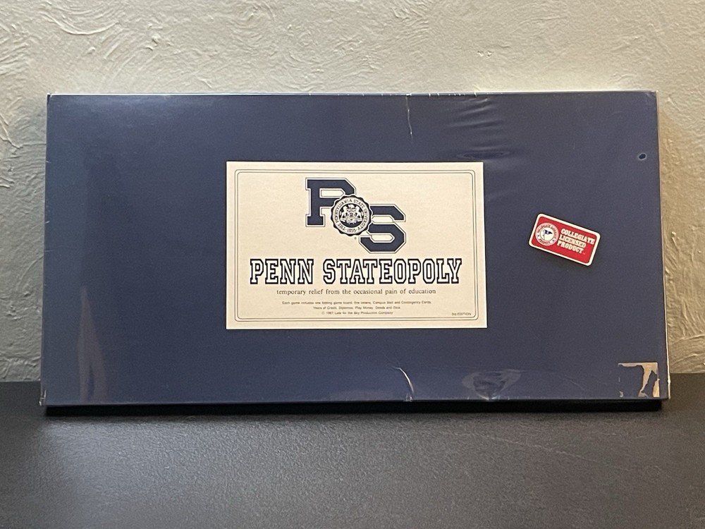 Penn Stateopoly Penn State University Board Game 1987 NEW SEALED FREE SHIPPING!!