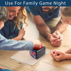 4Pack Game Buzzer – Quiz Trivia Lights Sound, Red Game Buzzer for Adults