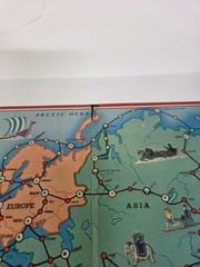 Vintage 1953 Milton Bradley Pirate and Traveler Board Game 4563-D Complete Game
