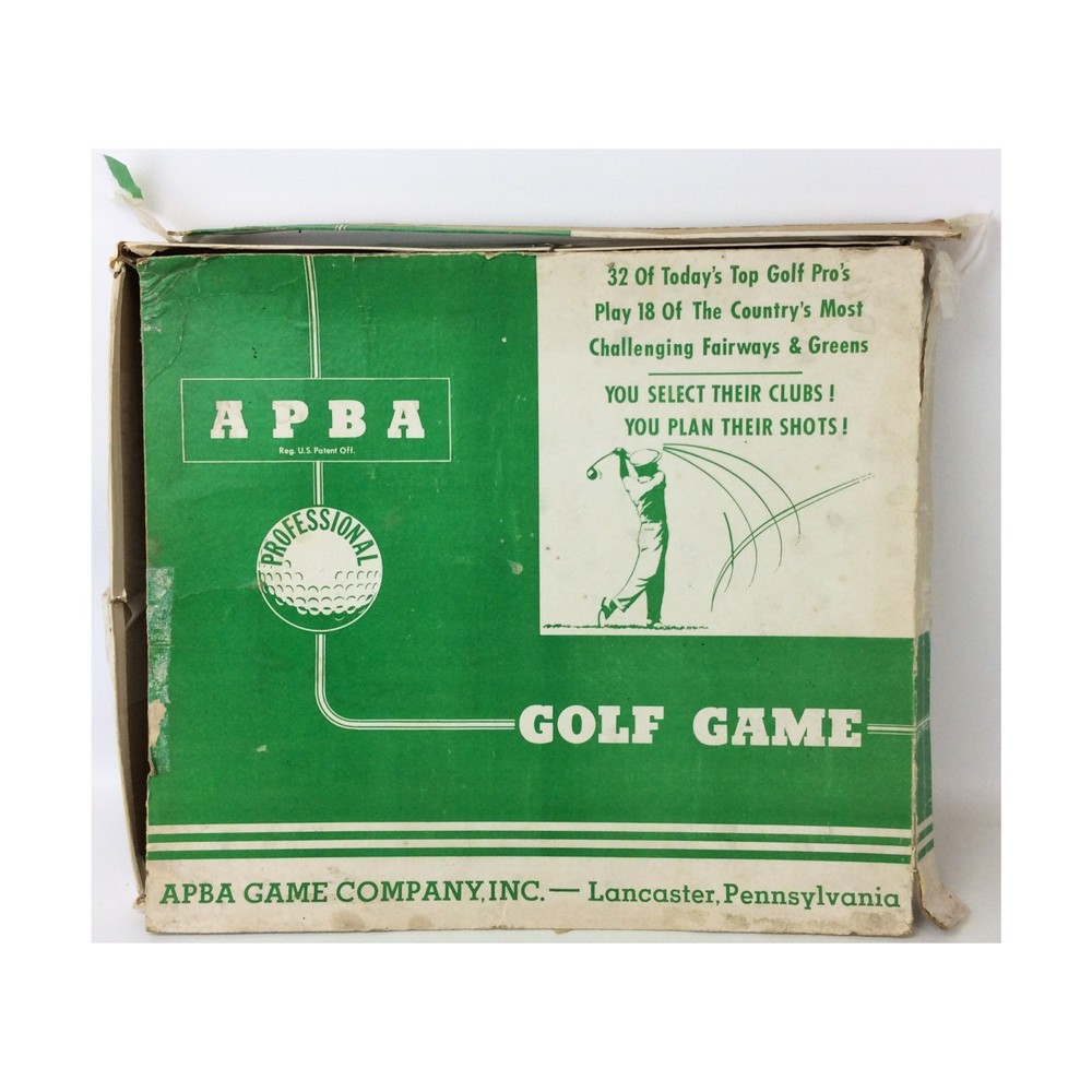 APBA Golf Golf (1st Ed Game) Box Fair/VG