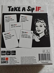 Take a Sip If Party Card Game: Creative Thinking, Instructions, 2+ Players, D…