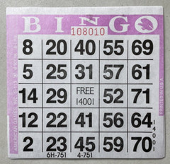 600 PAPER Bingo Cards by American Games Square 1 On Single Sheets 6 Asst Colors