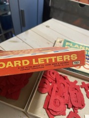 Vintage 1950’s Milton Bradley Felt Letters Original Boxes Upper/Lower Case