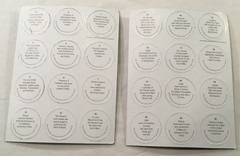 1994 X-Men Hi-C drink premium Milk Pogs Complete Set #1-24 (2 unused sheets)