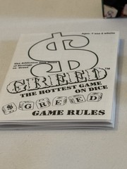 Greed-the hottest game on dice by TDC Games. Complete Except Pencil. Dice Game