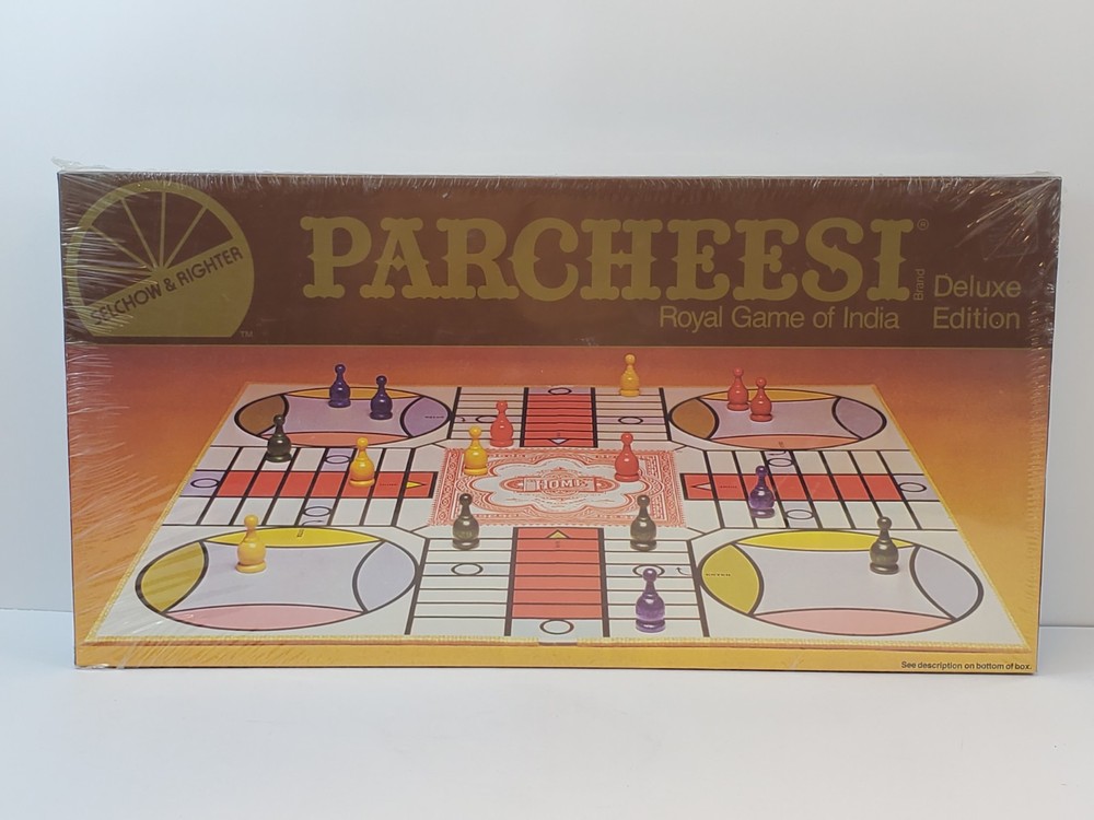 Selchow & Righter 1982 PARCHEESI Deluxe Edition Royal Game of India New & Sealed