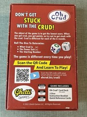 Oh Crud Card & Dice Game for 2 to 6 Players Strategy Card Game Fun Complete
