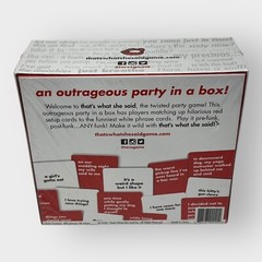 That’s What She Said – The Party Game of Twisted Innuendos Board Game BRAND New