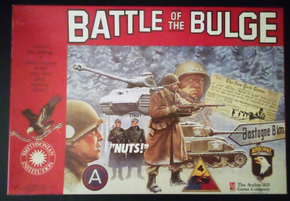 VTG 1991 AVALON HILL WW2 BATTLE OF THE BULGE BOARD GAME UNPUNCHED COMPLETE?