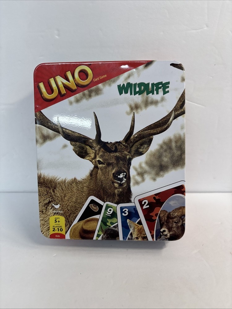 UNO WILDLIFE Collector’s Edition Card Game in Tin – Ivan Rothman – Complete