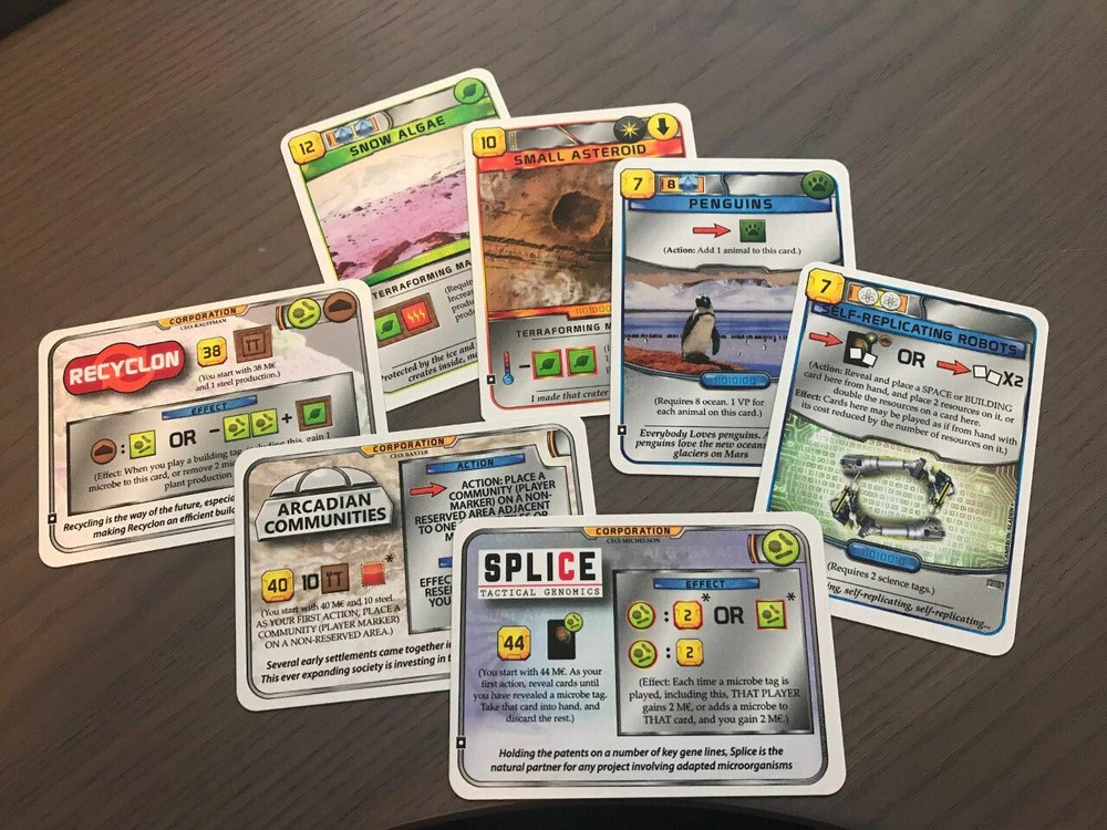 Terraforming Mars 7-Card Promo Pack 3 Corporations / 4 Projects – New