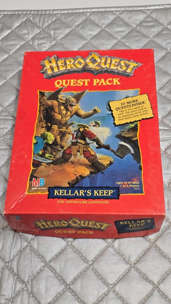 Vintage Hero Quest – Quest Pack – Kellars Keep – 1991 MB Complete and Nice!