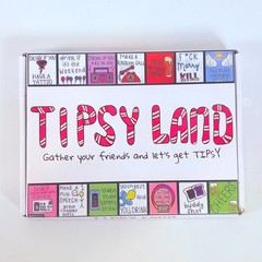 Tipsy Land Board Game Party Game for Adults 3-8 Players Fun Night Activity