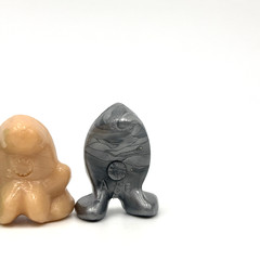 4 Different Classic Eggys Gogos Crazy Bones 1996 Super Eggy Mega Mutant