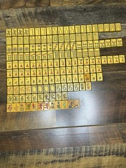 Vintage Bakelite Enrobed Mahjong Set MET Games Complete Extra Tiles Rare Butters