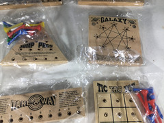 Classic Wooden Peg Games Lot of 6 Sealed New Never Used See Description