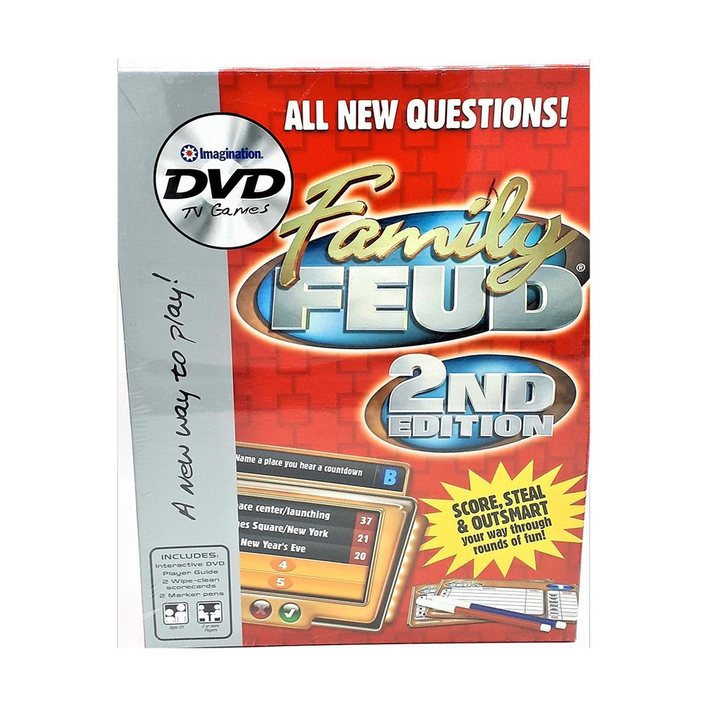Imagination Ent Boardgame Family Feud DVD Game (2nd Ed) Box VG+