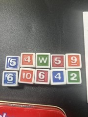 Fundex Phase 10 Dice Game in Tin Red Complete Instructions Manual Scorepad