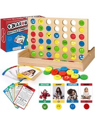 Social Emotional Learning Therapy Games for Kids, w/56 Emotion Cards, Connect…