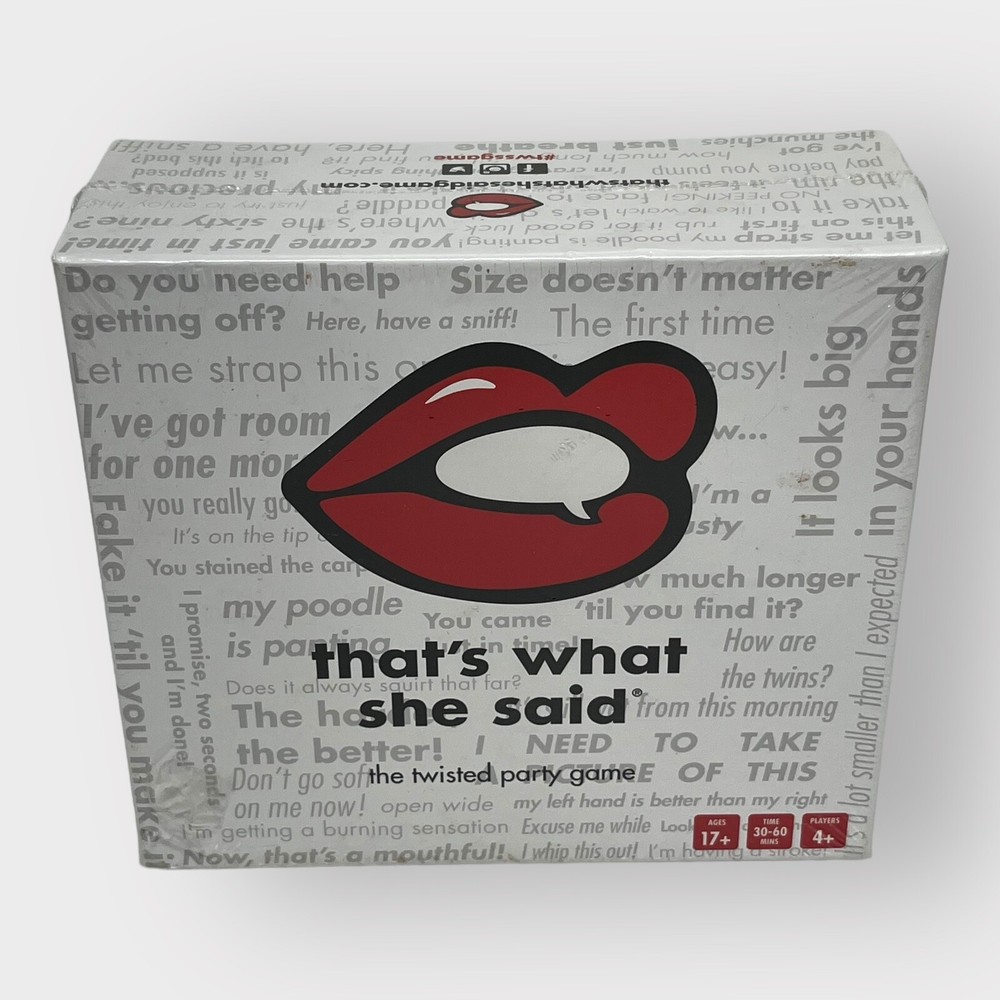 That’s What She Said – The Party Game of Twisted Innuendos Board Game BRAND New