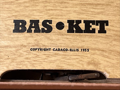 Vintage 1950s Cadaco Ellis Basketball Bas-ket Basket Action Board Game