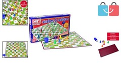 Traditional Snakes & Ladders Game – Foldable Board for 2-6 Players, Ages 3+