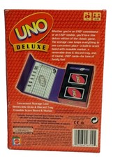 UNO Deluxe Card Game Mattel 2007 Ages 7+ 2 to 10 Players