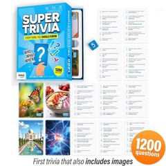Super Trivia Game for Adults with 1200 Questions – Fun Board Game for Adults …
