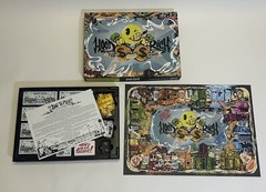 board game (HoodRichTheGame) 2-8 Players, Dice, Cards And Characters.