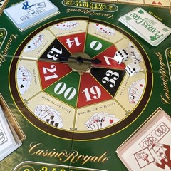 Casino Royale Board Game-combines Elements of Craps Roulette Poker-Complete Set
