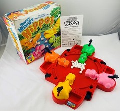 1998 Hungry Hungry Hippos Game by Milton Bradley Complete Good Cond FREE SHIP