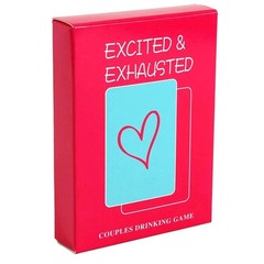 Excited and Exhausted Card Game Couples Drinking Games