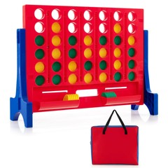 Wall Mounted or Tabletop Giant 4 in a Row Jumbo 4-to-Score Connect Game Set