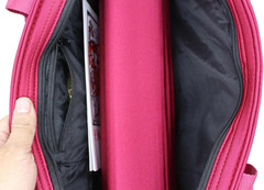 American Mahjong Game Set, Pinky Red Carrying Bag,166 Premium White Tiles,4 Colo