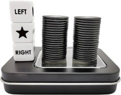Left Right Center Dice Game Prime Set with 3 Dices + 40 Chips.Left on the Produc