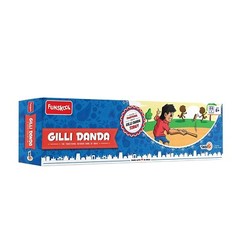 Traditional Outdoor Game of India Wooden Stick For Kids & Adults 2 Teams 8 Years