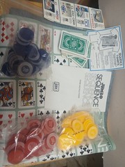 Vintage 1996 Jumbo Sequence Board Game Jax COMPLETE Cushion Mat Cards Chips