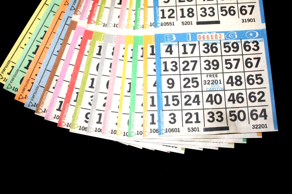 BINGO PAPER Cards sheets 3 on 14 Blue Border – 25 pack