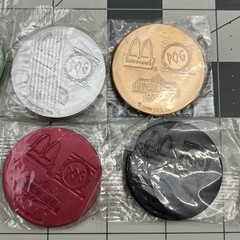 Vintage Mcdonalds Universal Studios Pogs Slammers Complete Set Of 8 1994