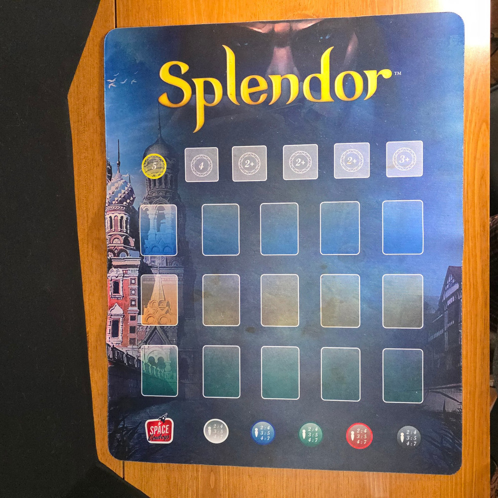 Splendor Space Cowboys Promo Board Game Play Mat Promotional Rare 2018