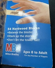 Vtg 1995 Jenga Classic Block Stacking Game Hardwood Milton Bradley 8+ USA Sealed