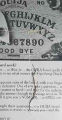 Sealed VTG Ouija Paranormal Mystifying Oracle Board Game Talking Board FREEUSHIP