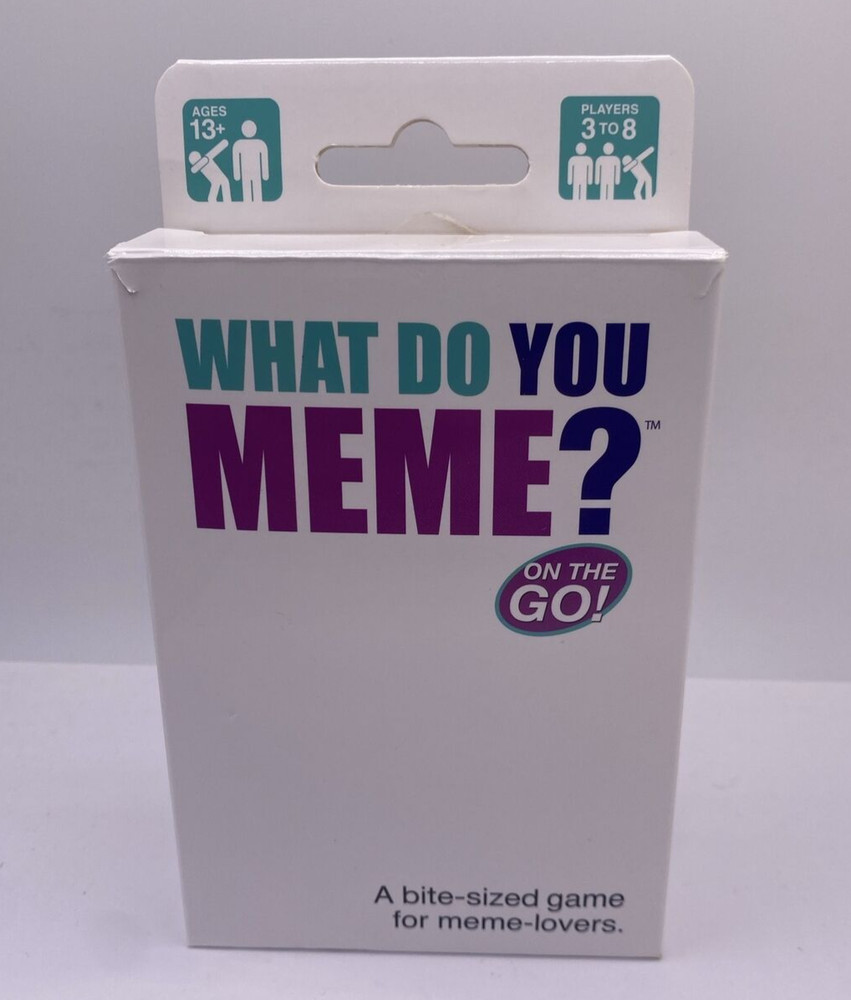 What Do You Meme? On The Go! Card Game for Meme-Lovers – 3 To 8 Players/New