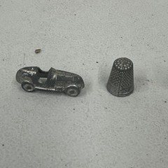 Vtg Monopoly Replacement Pieces 1961 Tokens 8 pcs Car Cannon 1960s